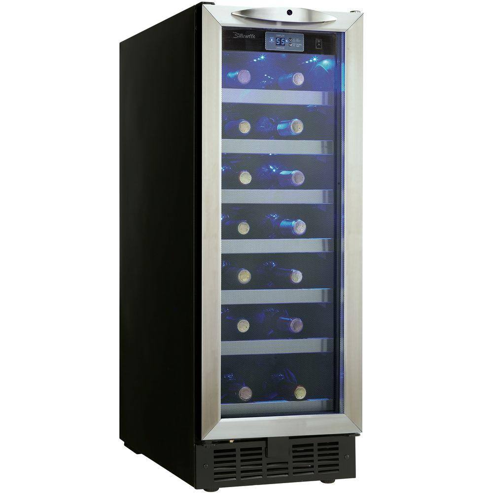 Danby Silhouette 27 Bottle Built In Wine Cooler Dwc276bls The Home Depot