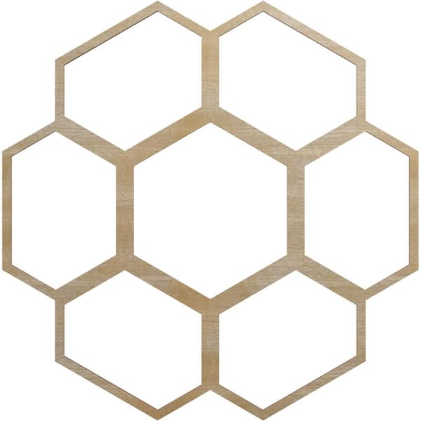 Ekena Millwork 26 in. x 11.125 in. x 0.25 in. Wood Medallion Moulding