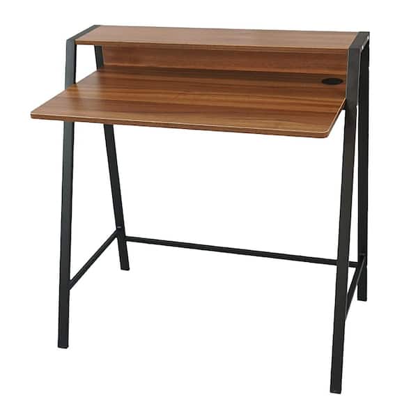 Outopee 33 in. W Retangular Brown Wood Computer Desk