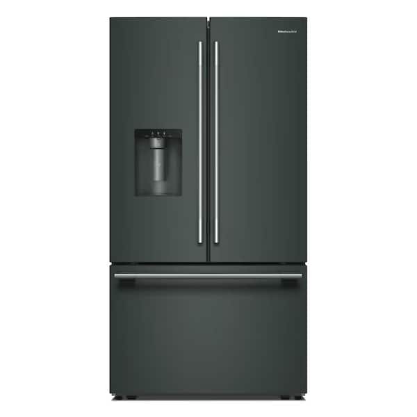 36 in. 30 cu. ft. Freestanding French Door Refrigerator in Juniper with Exterior Water and Ice