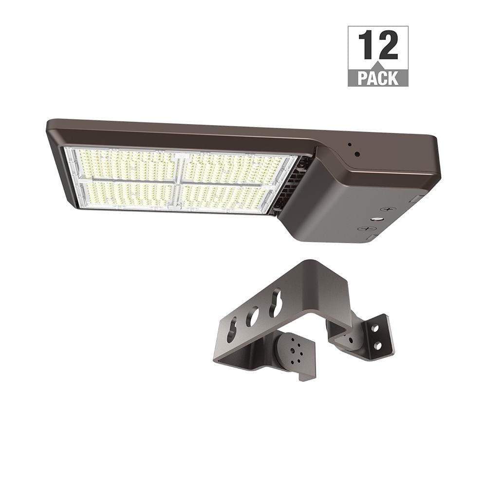 600-Watt Equivalent Integrated LED Bronze Area Light with Trunnion Mount Kit TYPE 5 Adjustable Lumens and CCT (12-Pack) price history on PriceWatchPro