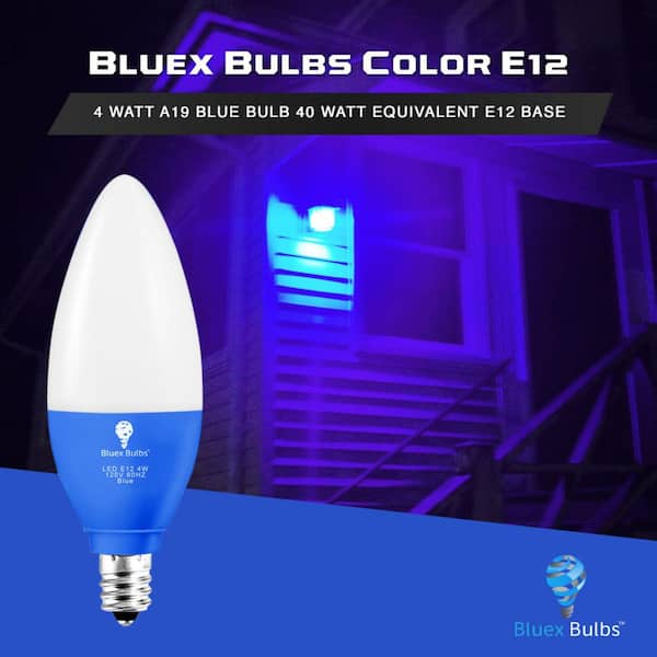 BLUEX BULBS 40-Watt Equivalent B11 Decorative LED Light Bulb in