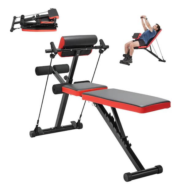 Multi-Functional Weight Bench for Full Body Workout, 770 lbs. Adjustable and Foldable Equipment for Back Arm Core Ab