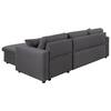Harper & Bright 87 in. L-Shaped Sectional Sofa - Gray