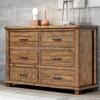 Polibi Solid Wood 6 Drawer Double Dresser in Dark Brown (mirror not  included) RS-SW6DDD - The Home Depot