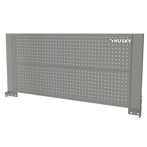46 in. Gloss Gray Steel Pegboard Attachment