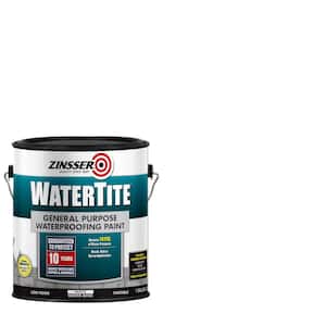 1 Gal. Water Tite General Purpose Mold Mildew Proof White Water Base Waterproofing Interior/Exterior Paint (Case of 2)