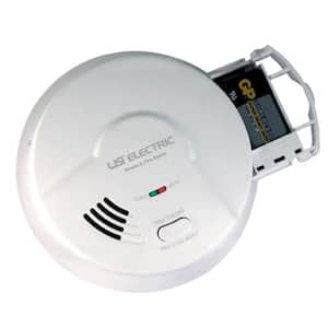 Hardwired Ionization Smoke And Fire Detector, 9V Battery Backup, Pull Out Drawer, Microprocessor Intelligence