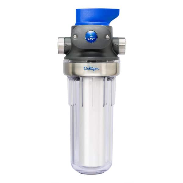 Culligan Sediment Valve-in-Head Filter Clear Housing with P5 Cartridge Water Filtration System