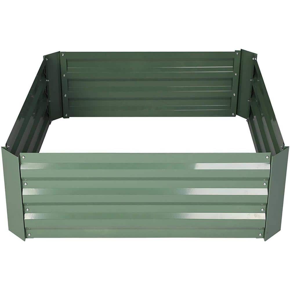 Galvanized Steel Raised Garden Bed Planter Box, Rust-Resistant, Easy Assemb