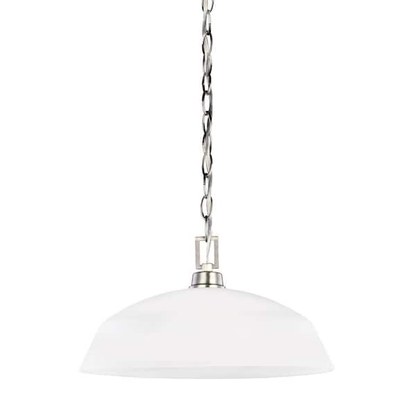 Generation Lighting Kerrville 1-Light Brushed Nickel Pendant