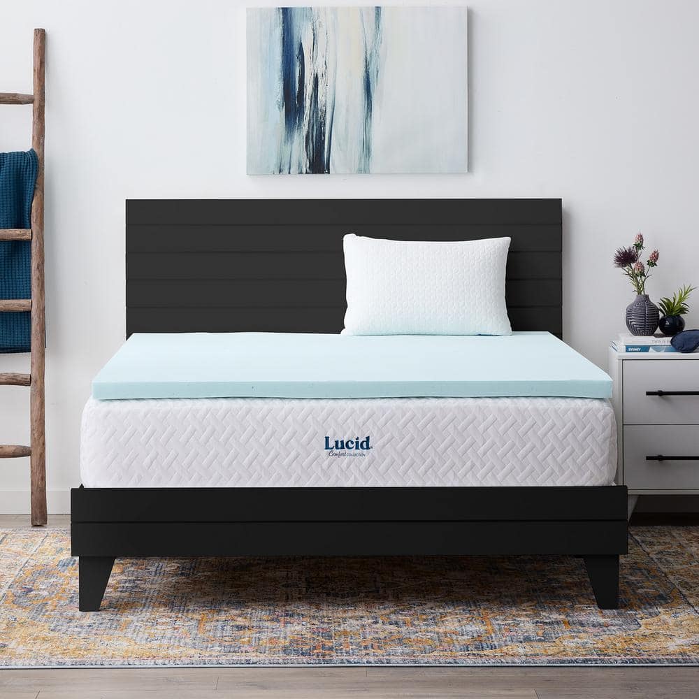 Linenspa Essentials 3 in. Full Down Alternative Fiber Bed Mattress Topper  LSES30FFDAFB - The Home Depot