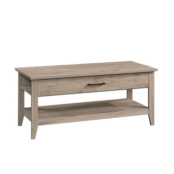 SAUDER Summit Station 43.307 in. Laurel Oak Rectangle Composite Engineered Wood Lift-Top Coffee Table