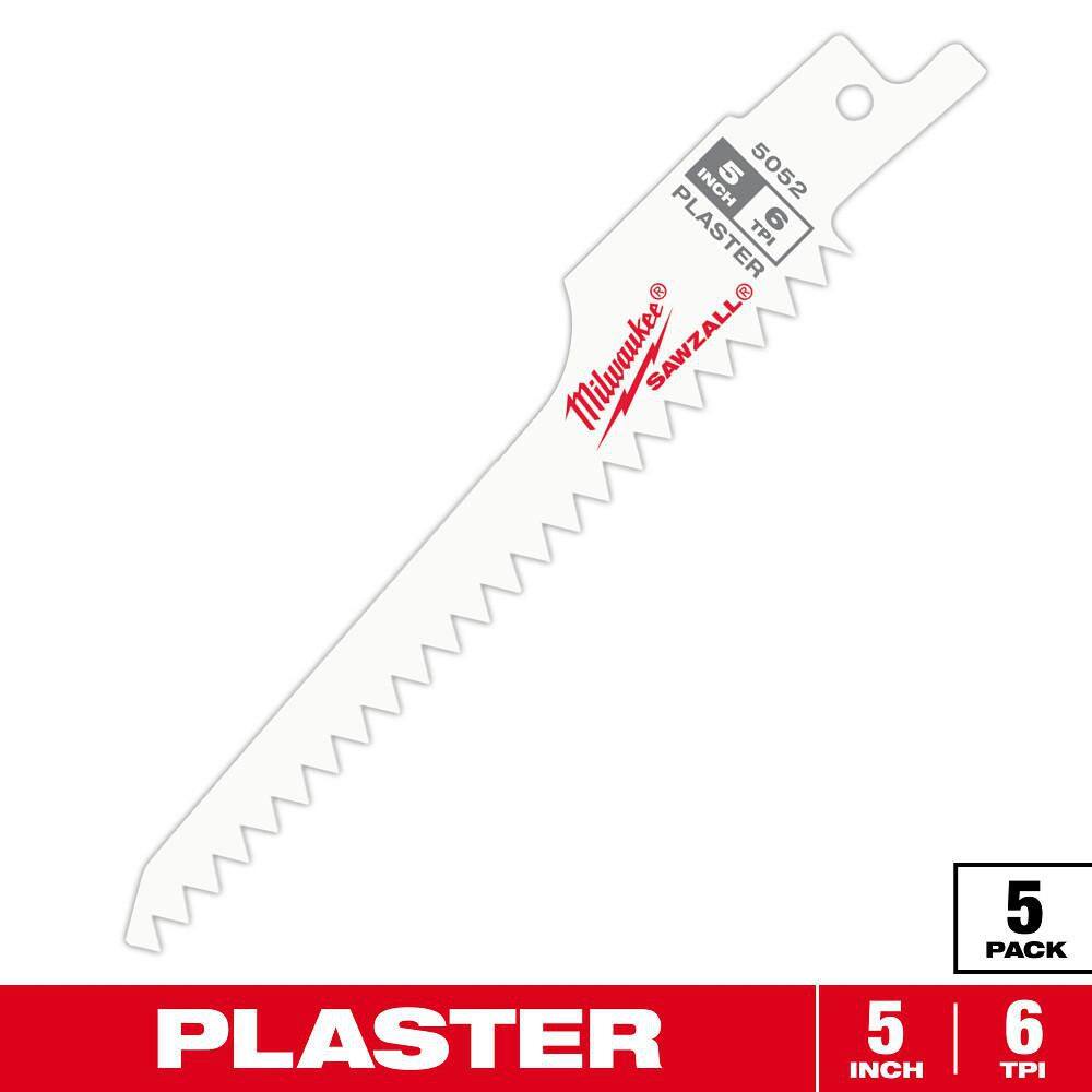 5 in. 6 TPI Plaster Cutting SAWZALL Reciprocating Saw Blades (5-Pack) price history on PriceWatchPro