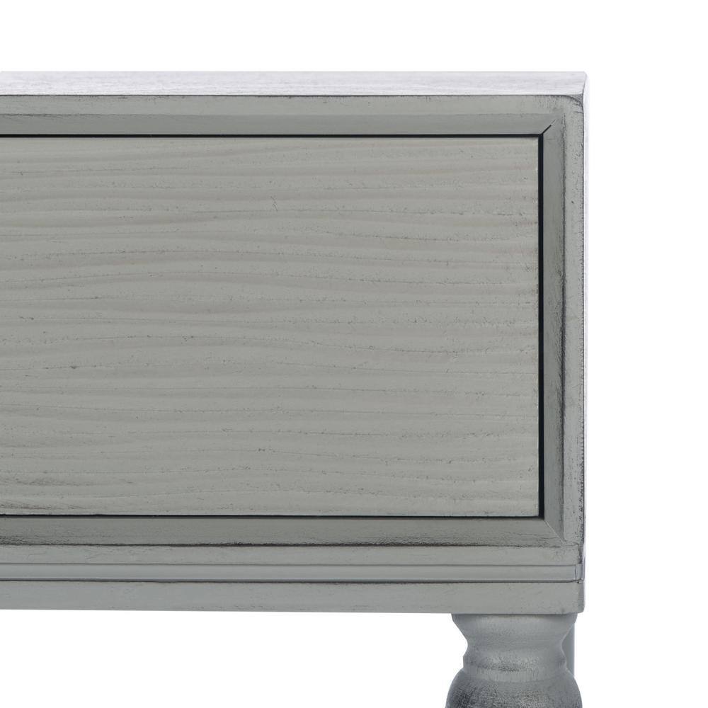 Aliyah Distressed Grey 40" Wood Console Table with Storage