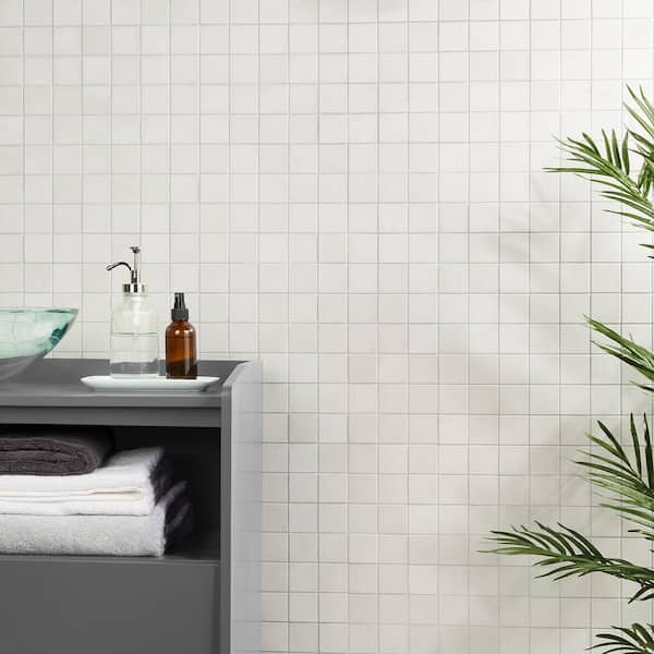 Ryx Calm 11.81 in. x 11.81 in. Matte Porcelain Floor and Wall Mosaic Tile (0.96 sq. ft./Each)