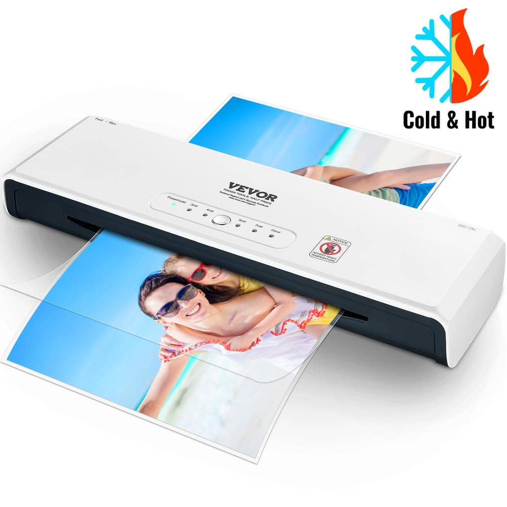 VEVOR Laminator sliver Food Vacuum Sealer with Cold Thermal Laminator Quick Warm-up Fast Laminating Machine