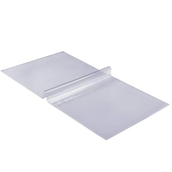 Clear Table Cover Protector, 18 x 48 in. / 460 x 1232 mm Table Cover, 1.5 mm Thick PVC Plastic Tablecloth, Waterproof