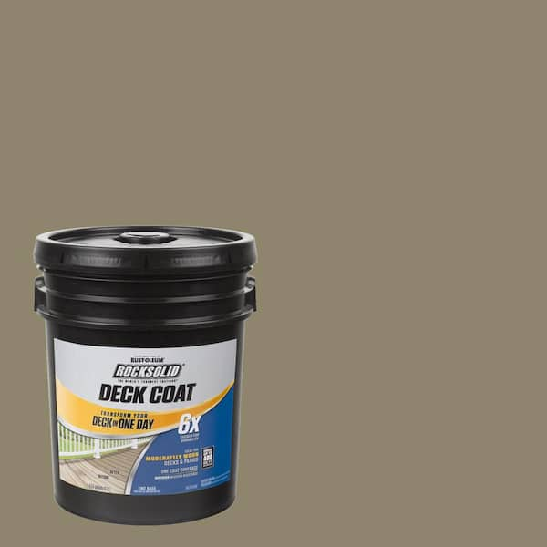 Rust-Oleum RockSolid 5 gal. River Rock Exterior 6X Deck Coat