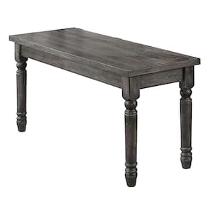 Dalace Weathered Gray Bench (18 in. H x 40 in. W x 14 in. D)