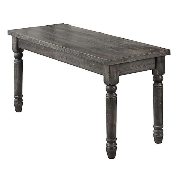 Acme Furniture Dalace Weathered Gray Bench (18 in. H x 40 in. W x 14 in. D)