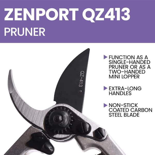 ZENPORT 2.25 in. Coated Carbon Steel Extra-Long Handle