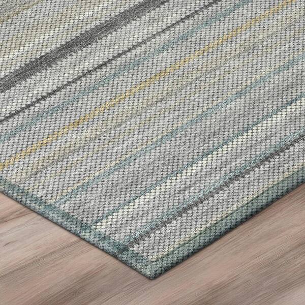 Chantille Machine Washable Indoor/Outdoor Abstract ACN3106 Gray 10 ft. x 14 ft. Area Rug