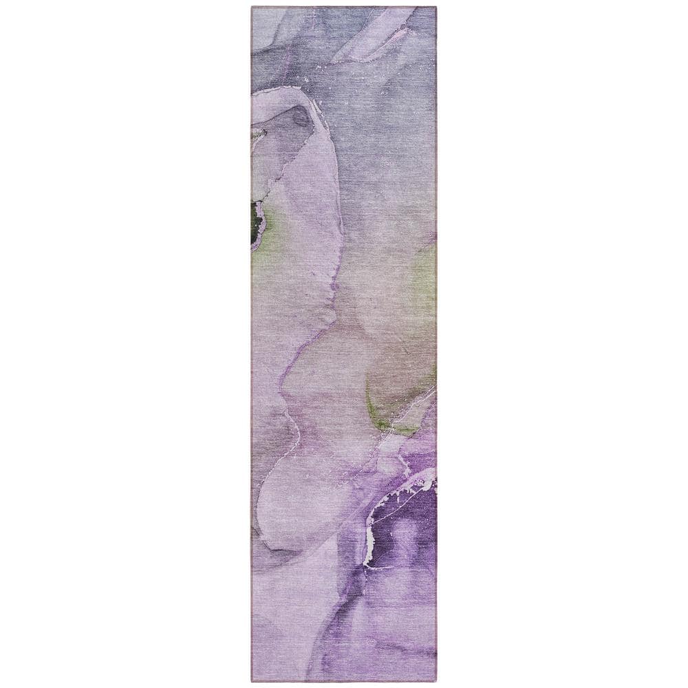 Chantille ACN521 Purple 2 ft. 3 in. x 7 ft. 6 in. Machine Washable Indoor/O