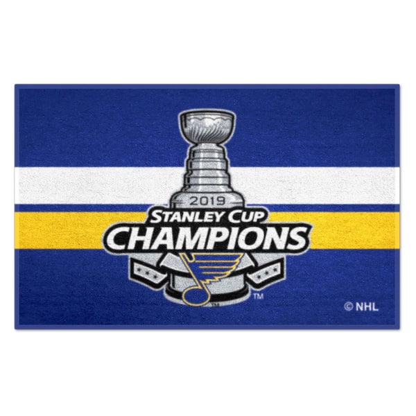 FANMATS St. Louis Blues 2019 Stanley Cup Champions 1.5 ft. x 2.5 ft. Starter Area Rug