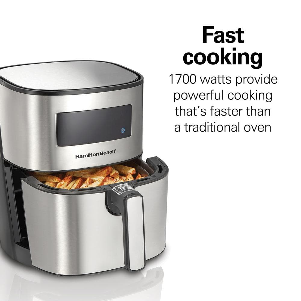 Hamilton Beach 5.8 Quart Stainless Steel Digital Air Fryer