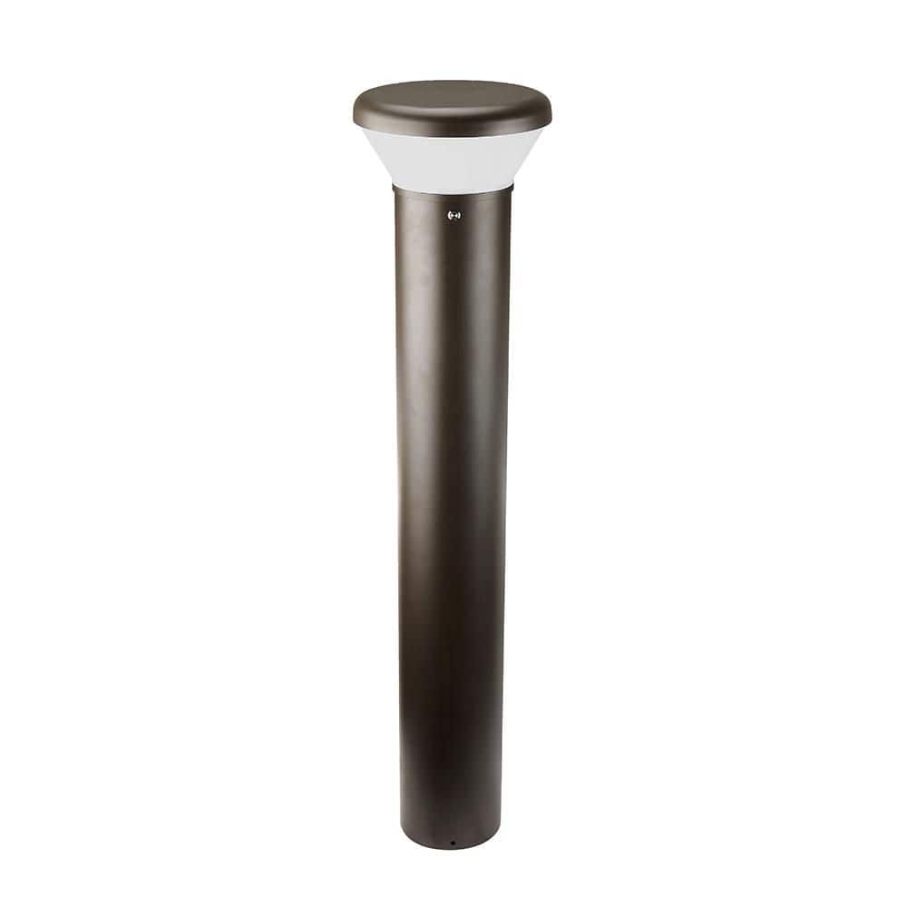 80-Watt Equivalent 26W Adjustable Lumen&CCT LED Round Bollard Path Light Hardwired 0-10V Dim 5 Years life Bronze 1-Pack price history on PriceWatchPro