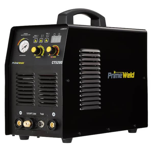 PrimeWeld 50 Amp Plasma Cutter, 200A TIG/Stick Welder Combo Machine 1/2 in. Clean Cut, 110/220-Volt CT520D