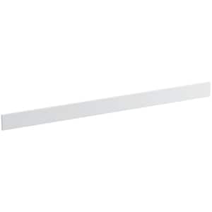 Solid/Expressions 49 in. Solid Surface Vanity Backsplash in White Expressions