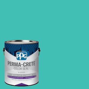 Color Seal 1 gal. PPG1232-5 Tint Of Turquoise Satin Interior/Exterior Concrete Stain