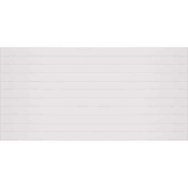 Unbranded - 7/32 in. x 48 in. x 96 in. White Nickel Gap Shiplap Panel
