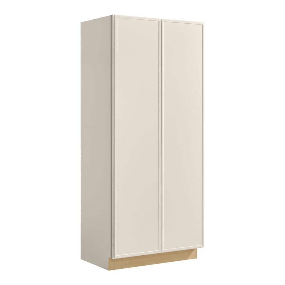 Leyton 36 in. W x 24 in. D x 84 in. H Ready To Assemble Plywood Slim Shaker Wide Pantry Kitchen Cabinet in Antique White price history on PriceWatchPro