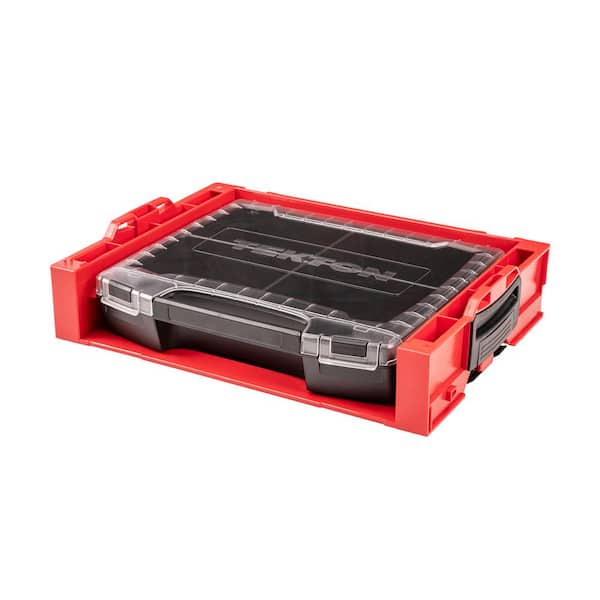 TEKTON Lidded Drawer (i-BOXX) with 4-Cavity Parts Tray and Stacking Drawer Rack