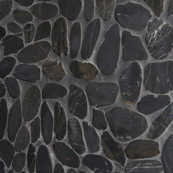 Ivy Hill Tile Pebble Rock Flat Crue 12 in. x 12 in. Marble Floor