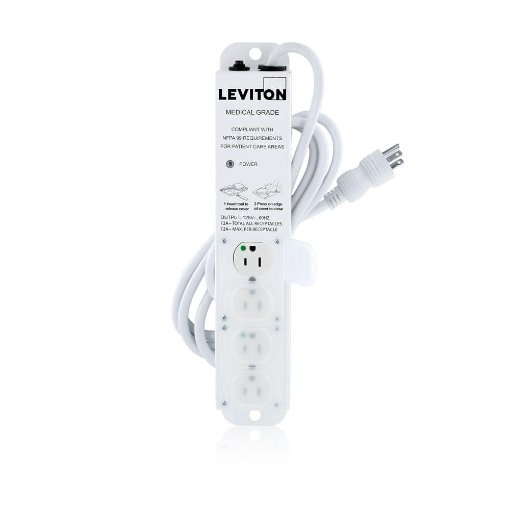 Power strip with electrical cable covered by rayon Red RM09 and Schuko plug  with confort ring