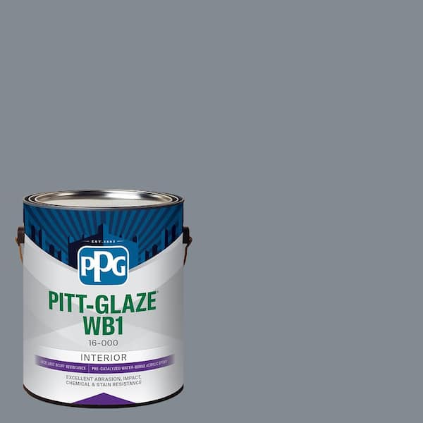Pitt-Glaze 1 gal. PPG0993-5 Superhero Gray Eggshell Waterborne 1-Part Epoxy Interior Paint