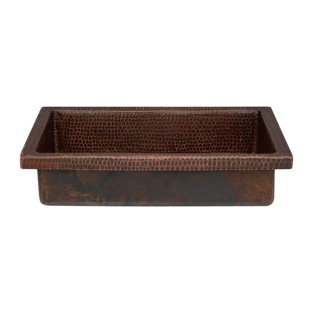 20 in. Rectangle Skirted Vessel Hammered Copper Sink price history on PriceWatchPro