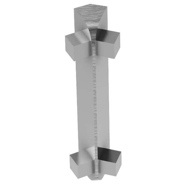 Schluter Rondec-CT Brushed Chrome Anodized Aluminum 1/2 in. x 2-5/64 in. Metal 135 Degree Inside Corner