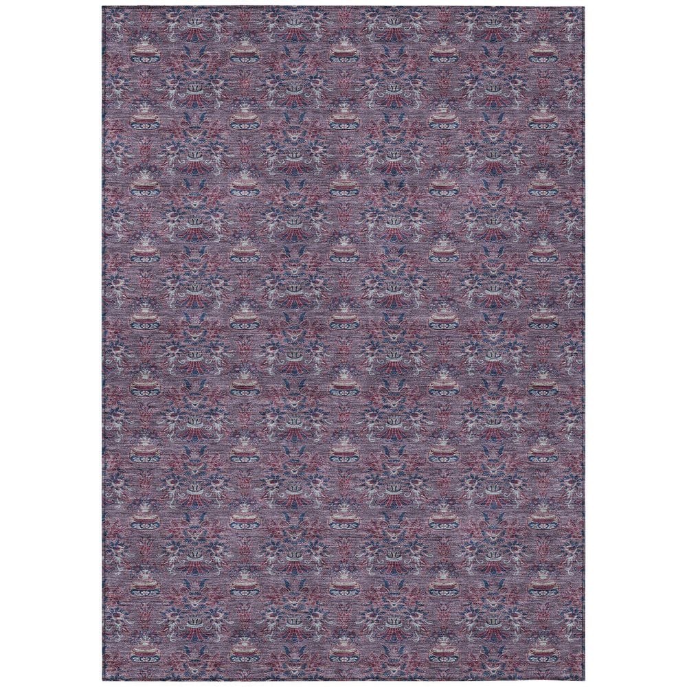 Chantille Machine Washable Indoor/Outdoor Abstract ACN2682 Plum 5 ft. x 7 ft. 6 in. Area Rug price history on PriceWatchPro