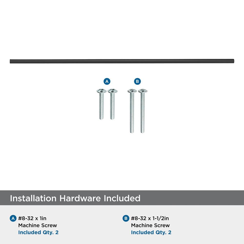 Matte Black Stainless Steel 18-7/8 Inch Bar Pull