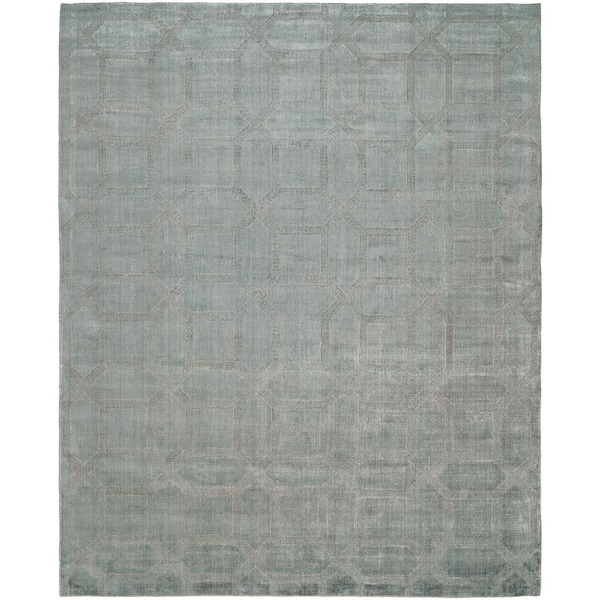 Crystal Blue 9 ft. x 12 ft. Area Rug