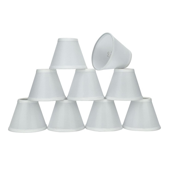 Aspen Creative Corporation 6 in. x 5 in. White Hardback Empire Lamp Shade (9-Pack)