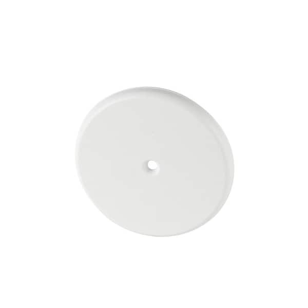 Everbilt 5 in. Plastic Flat Cleanout Cover Plate in White