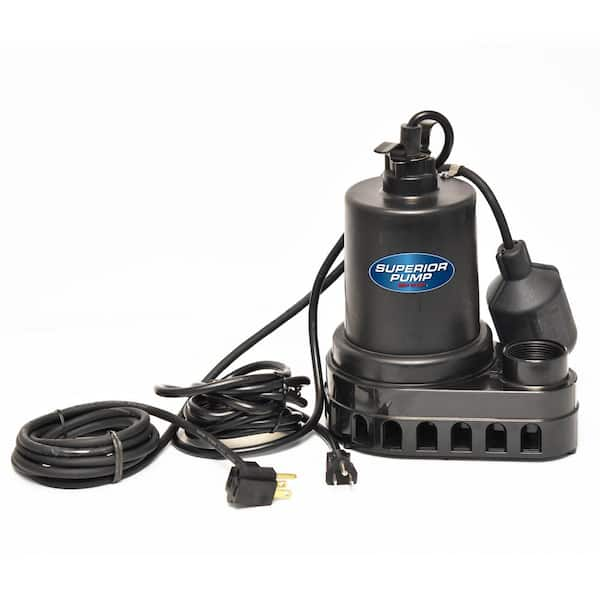 Superior Pump 1/3 HP Submersible Thermoplastic Sump Pump 92370