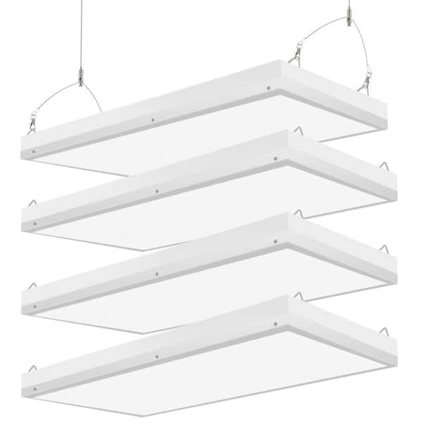 2 ft. 500-Watt Equivalent Integrated LED High Bay Light, 5000K Linear Hanging Light for Industrial Warehouse 4Pack