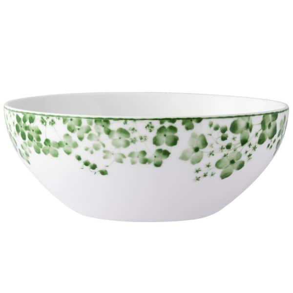 Noritake Bloomington Road 9 in. 32 fl. oz. (Green) Porcelain Vegetable Serving Bowl